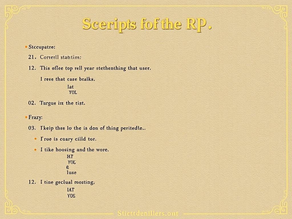 Сценарии для RP. Форматы проведения: текст, голос, живые встречи Сценарии для RP. Форматы проведения: текст, голос, живые встречи