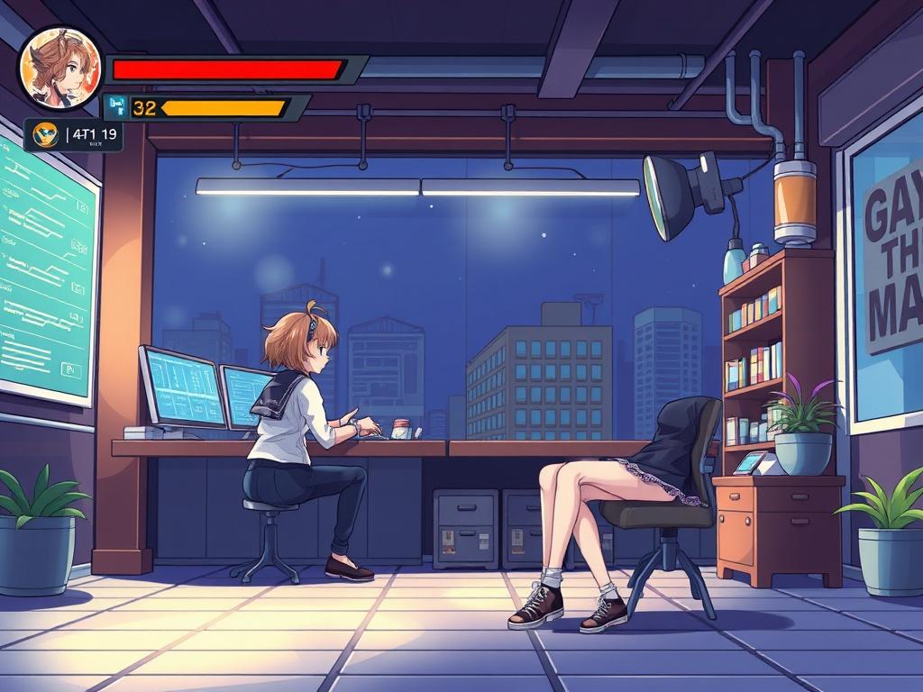 Стиль аниме в игровой графике. Интерфейс и визуальная коммуникация