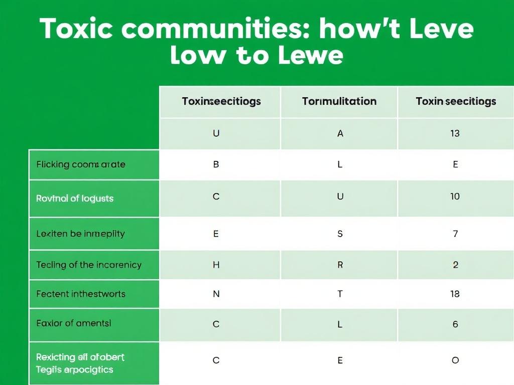 Токсичные сообщества: как уйти. Таблица: сравнительный выбор стратегий ухода