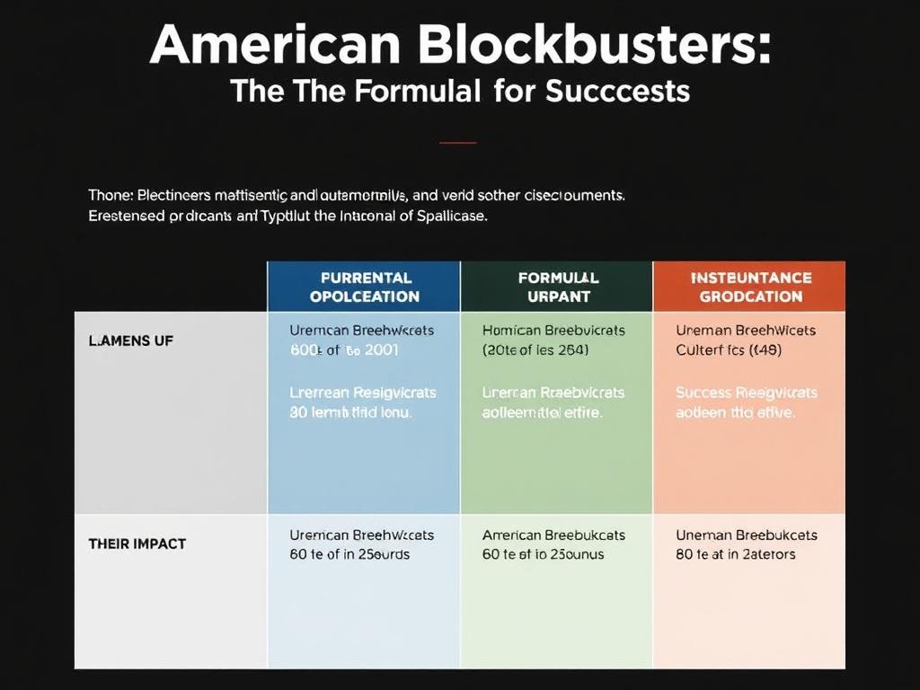 Американские блокбастеры: формула успеха. Таблица: элементы формулы и их влияние